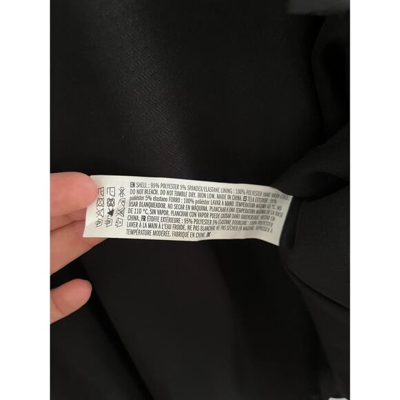 English Factory | NWOT Witchy Black Tie-Front Bell Sleeve Mini Dress | Sz S - Picture 6 of 9